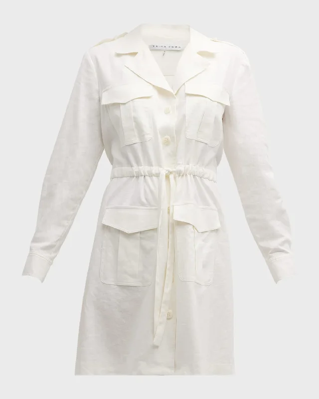 Don’t Wait – Deals Won’t Last!Tasha Patch Pocket Button-Front Mini Dress