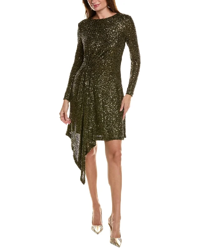 Price Drops You’ll Love!Taylor Sequin Mesh Embellished Mini Dress