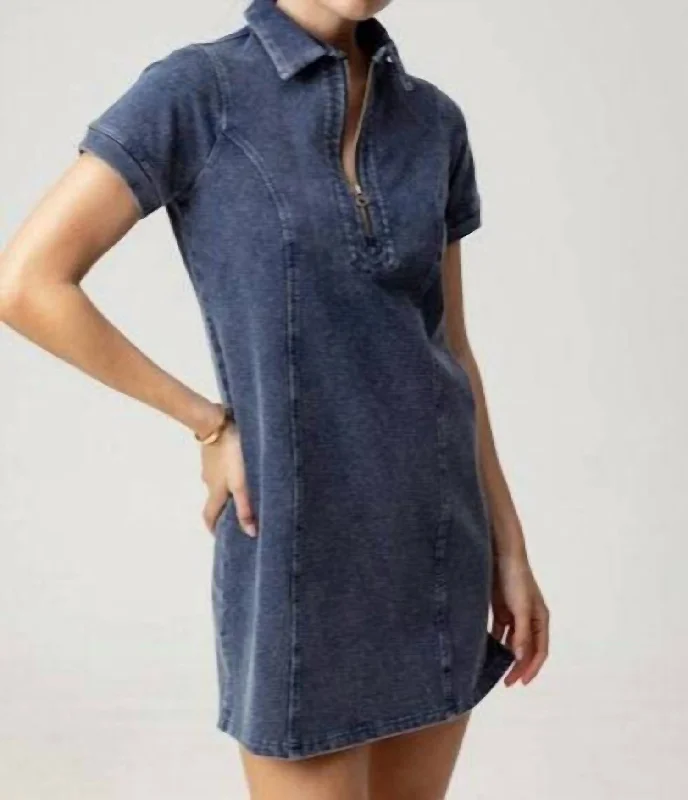 Don't Miss Out!Thora Mini Dress In Blue Denim