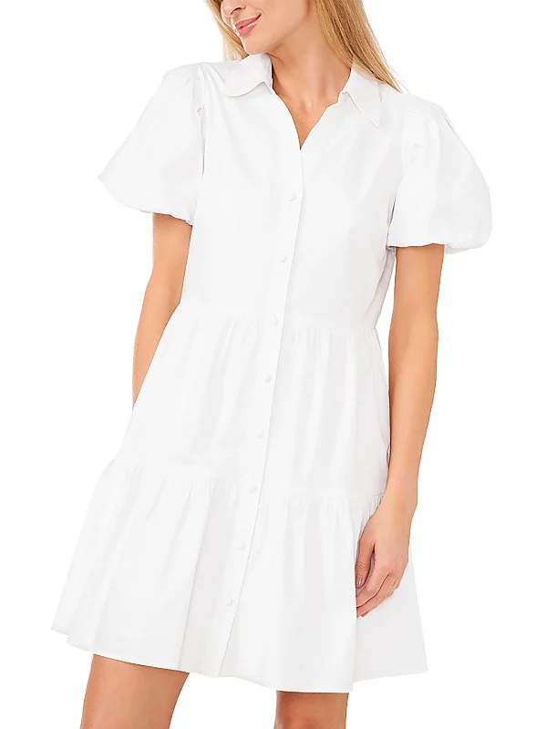 Exclusive Savings This Week!Womens Buttons Mini Mini Dress