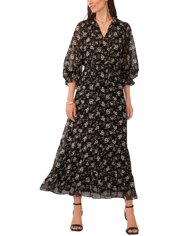 Price Drops You’ll Love!Womens Chiffon Metallic Maxi Dress
