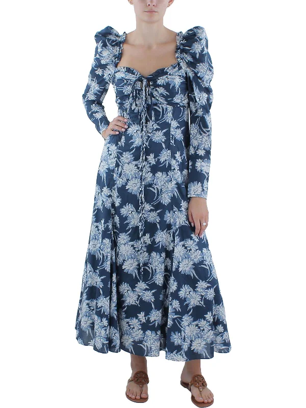 Don’t Wait – Deals Won’t Last!Womens Cotton Floral Print Maxi Dress