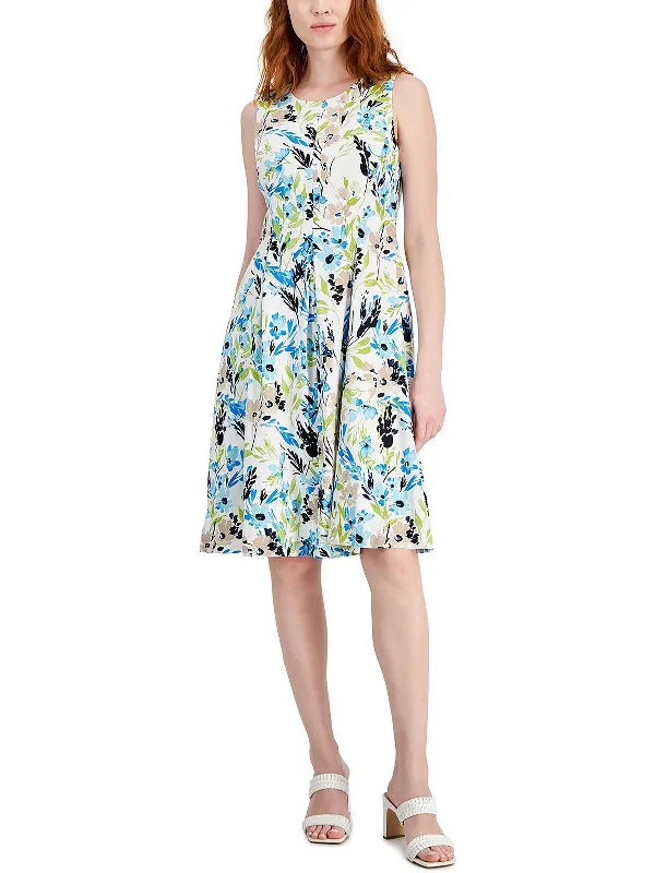 Crazy Discounts Inside!Womens Linen Knee-Length Mini Dress