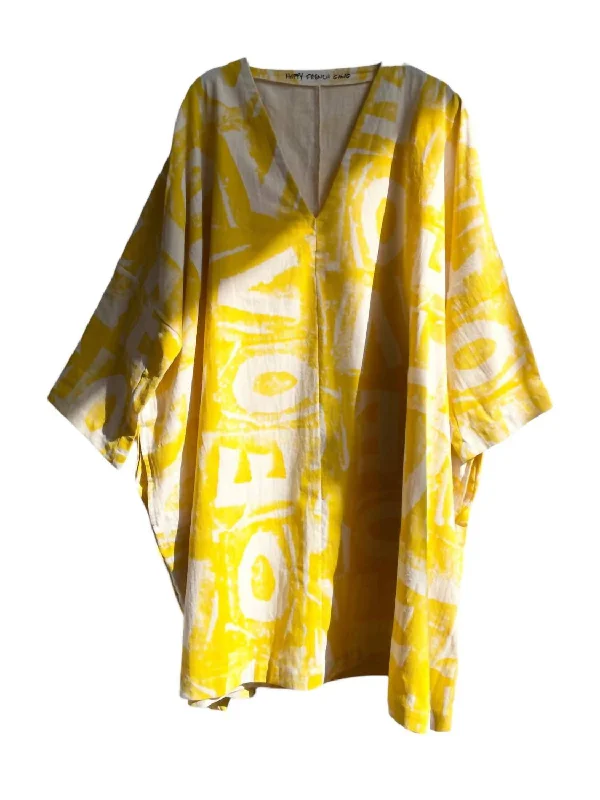 Score Huge Discounts Today!Women's Love Mini Dress In Yellow