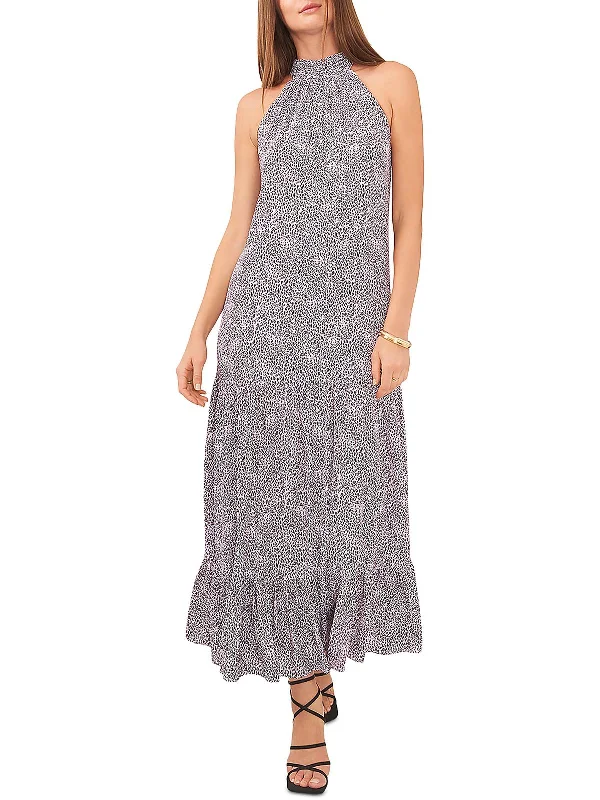 Must-Have Deals Inside!Womens Mock-Neck Long Maxi Dress