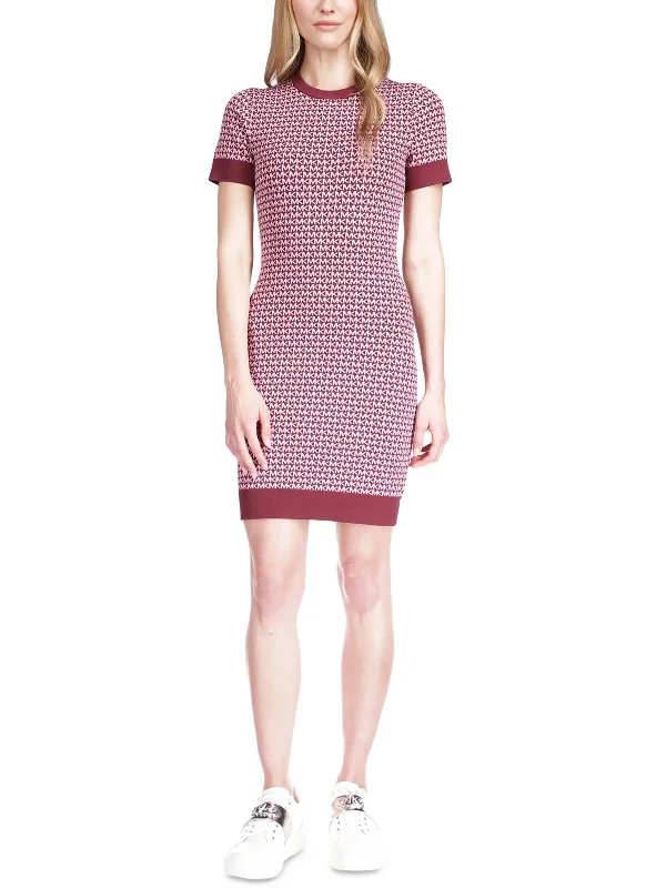 One Day Only – Huge Savings!Womens Monogram Short Mini Dress