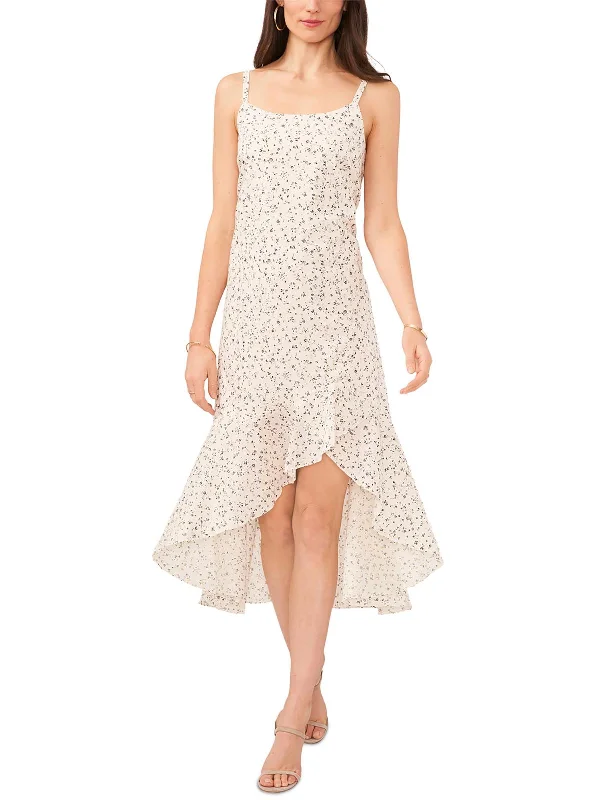 Every Deal is a Steal!Womens Printed Metallic Maxi Dress