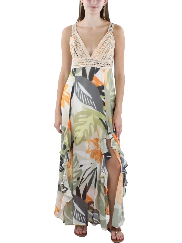 Special Offer – Act Fast!Womens Printed Polyester Maxi Dress