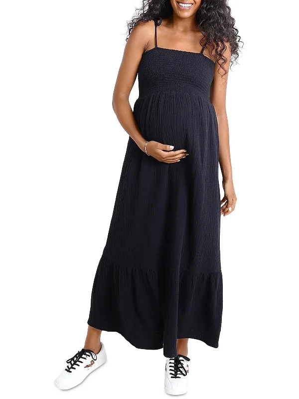Buy One, Get One Free!Womens Smocked Long Maxi Dress