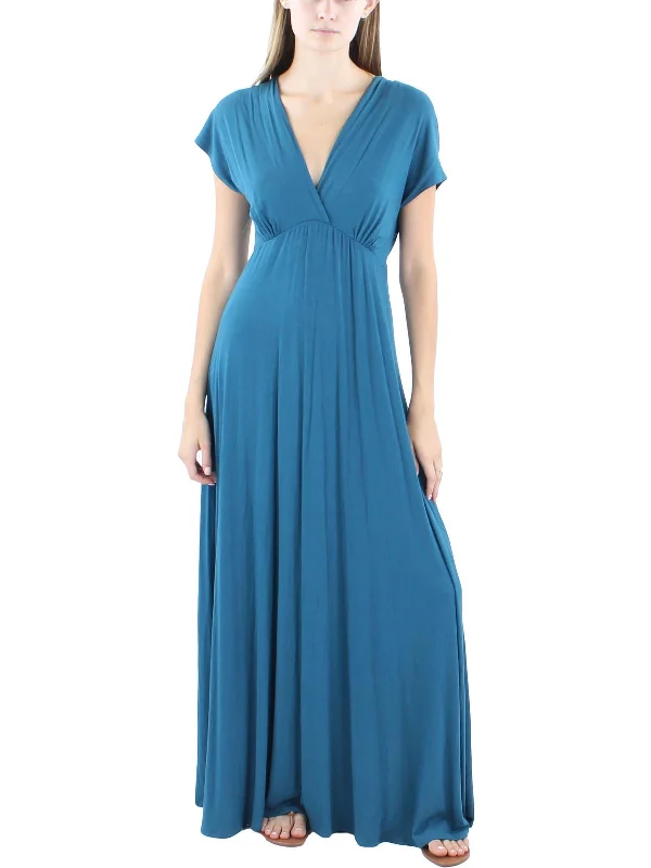 Amazing Prices You Can’t Resist!Womens Solid Rayon Maxi Dress