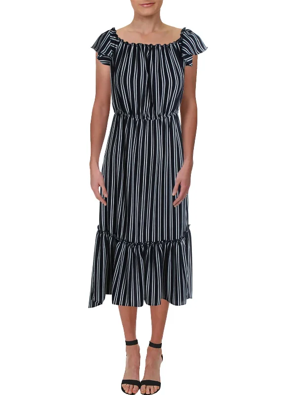 Only a Few Left – Order Now!Womens Striped Hi-Low Maxi Dress
