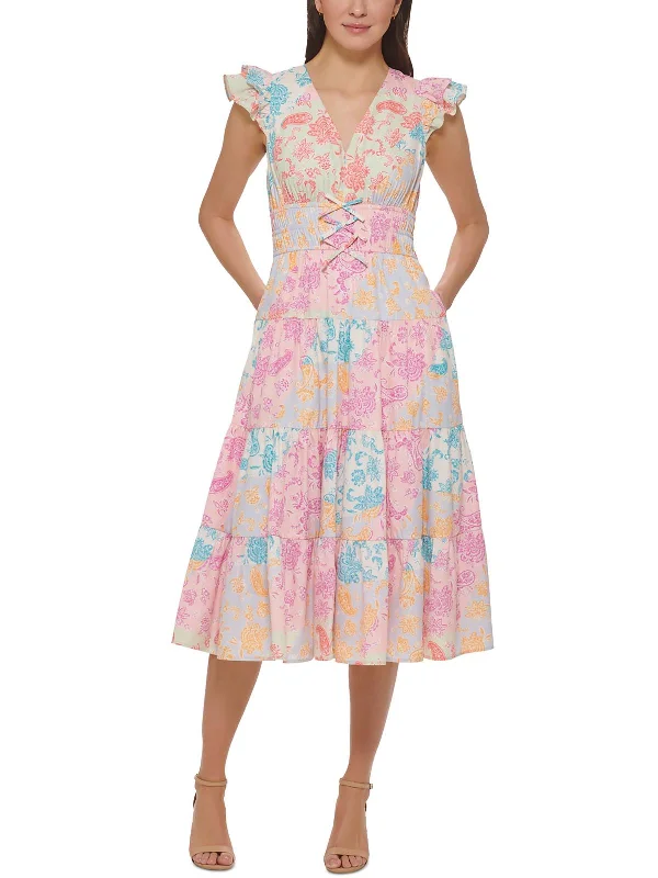 Your Shopping Wish, Our Discount Command!Womens Tiered Smocked Maxi Dress