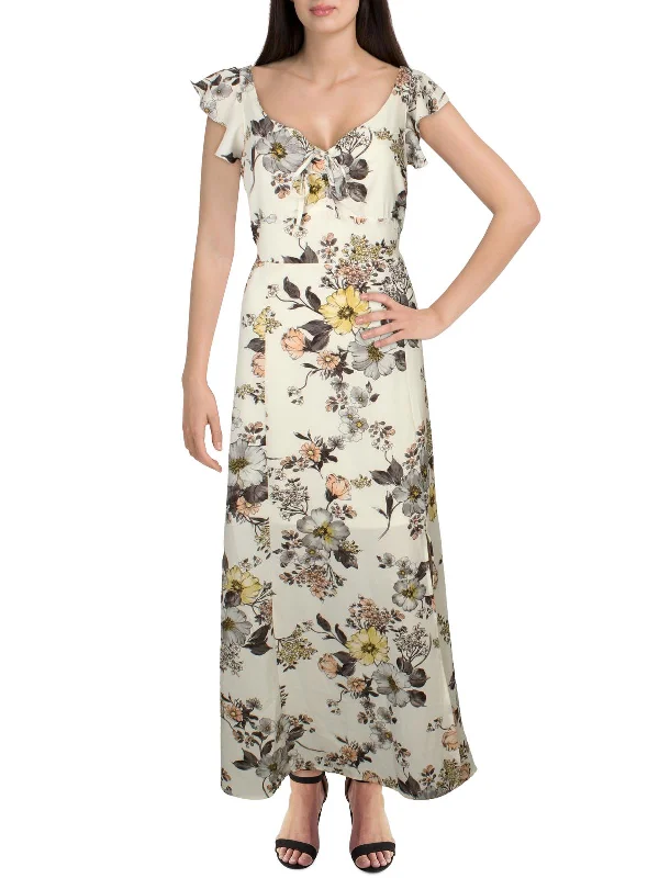 Time to Snag a Bargain!Womens V-Neck Floral Maxi Dress