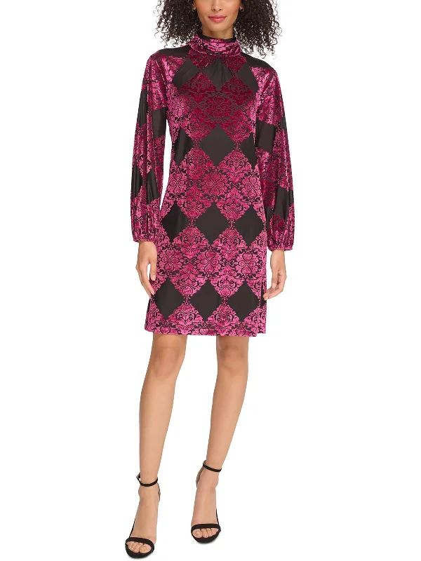 Shop Before It’s Gone!Womens Velvet Fall Mini Dress