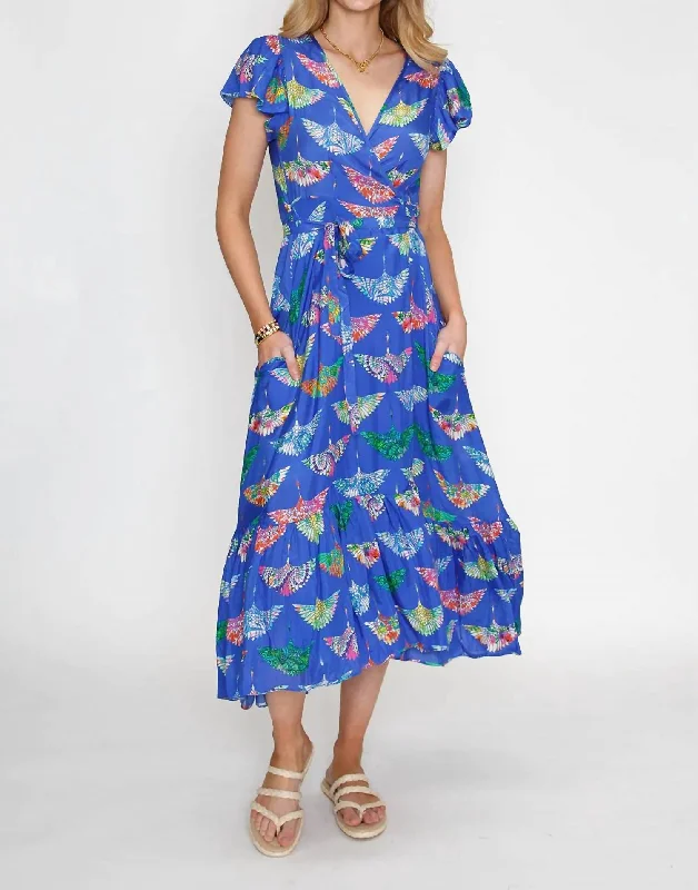 Great Deals, Just for You!Wrap Maxi Dress In Birds Of Surfers
