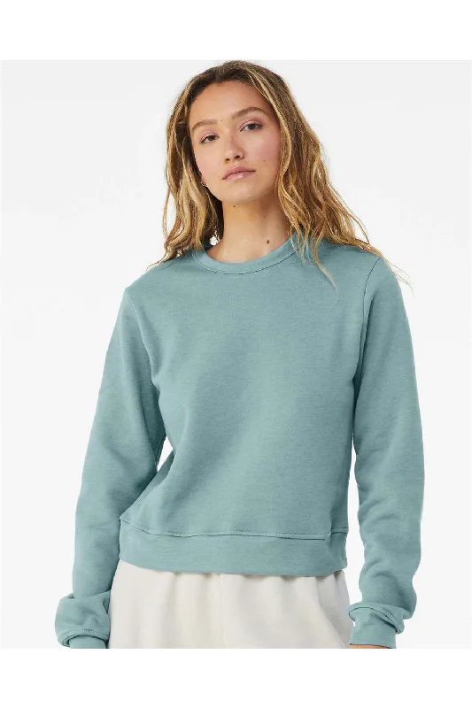 Get Ready to Save!Bella + Canvas Womens Sponge Fleece Classic Crewneck Sweatshirt - Heather Blue Lagoon