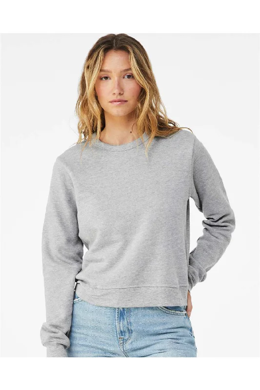 Act Fast – Limited Time Savings!Bella + Canvas Womens Sponge Fleece Classic Crewneck Sweatshirt - Heather Grey