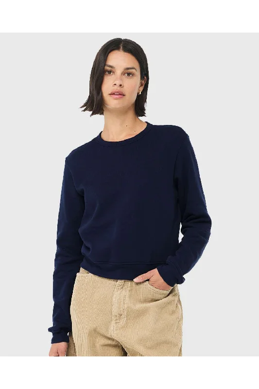 Grab Yours Before It’s Too Late!Bella + Canvas Womens Sponge Fleece Classic Crewneck Sweatshirt - Navy Blue