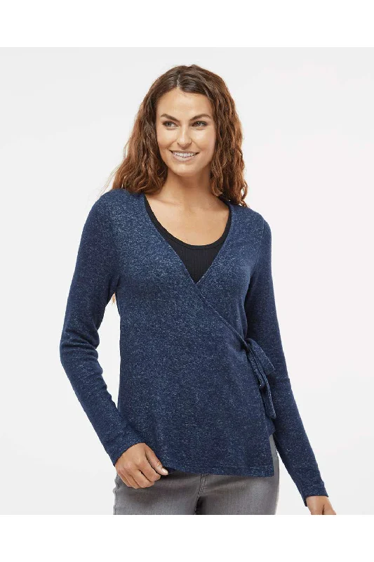 Bigger Savings, Better Shopping!Boxercraft Womens Cuddle Wrap Sweatshirt - Heather Navy Blue