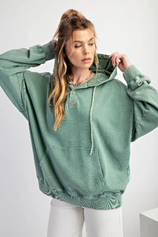 Don’t Wait – Deals Won’t Last!Easel Peace Patch Washed Terry Hoodie