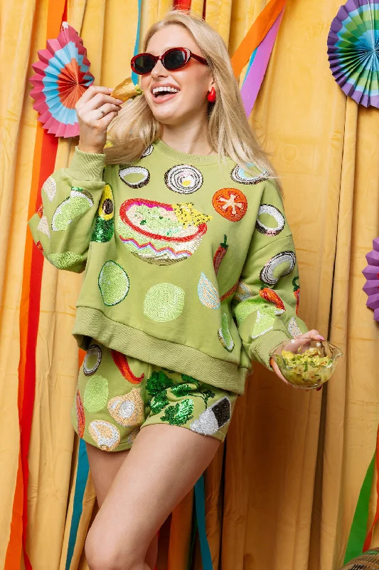 Every Deal is a Steal!Green Guacamole Ingredient Icon Sweatshirt