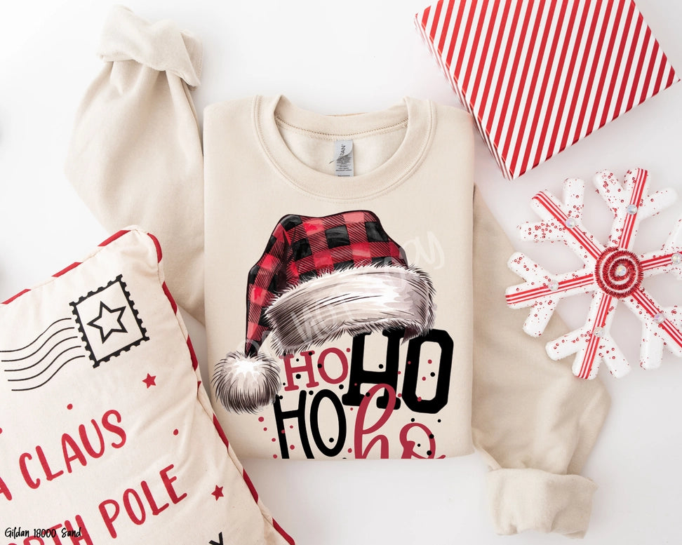 Your Discount is Waiting!Ho Ho Ho Santa Hat Sweatshirt