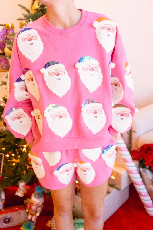 Act Fast – Limited Time Savings!Hot Pink Fair Skin Santa Sweatshirt
