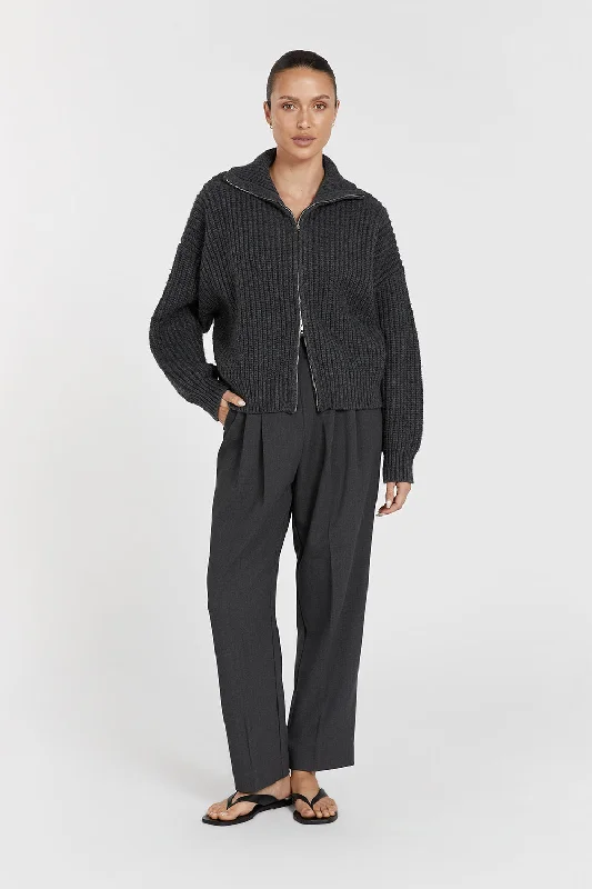 Don’t Wait – Deals Won’t Last!ISSY CHARCOAL WOOL BLEND JUMPER