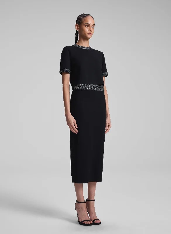 Everything Must Go!Jane Sequin Embellished Knit Midi Skirt