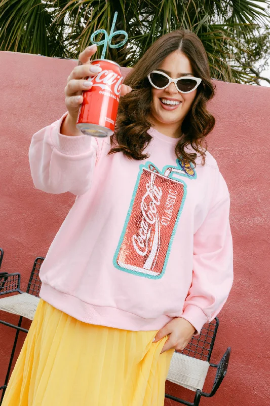 Exclusive Offers You’ll Love!Light Pink Butterfly & Coca-Cola® Can Sweatshirt
