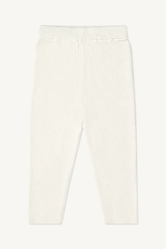 Find the Best Deals Here!Mini Knit Ribbed Leggings - Oat Milk (Kids)