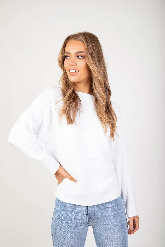 Limited Time Offer!MONA KNIT - WHITE