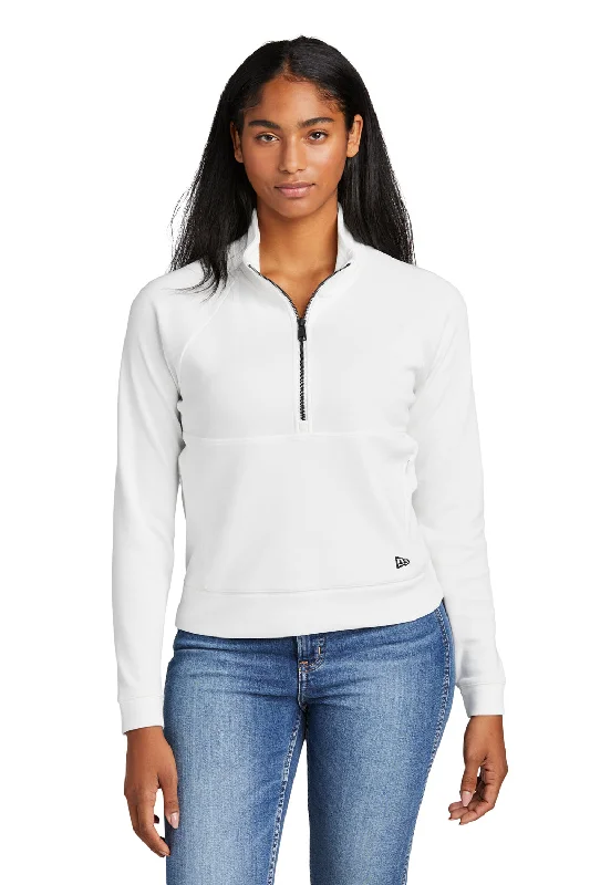 Shop Today, Save Tomorrow!New Era Womens STS 1/4 Zip Sweatshirt - Fan White
