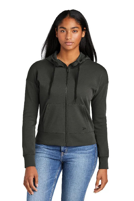 Exclusive Savings This Week!New Era Womens STS Full Zip Hooded Sweatshirt Hoodie - Graphite Grey