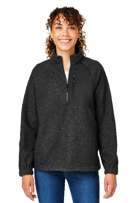 Massive Price Cuts!North End Womens Aura Sweater Fleece 1/4 Zip Sweatshirt - Black