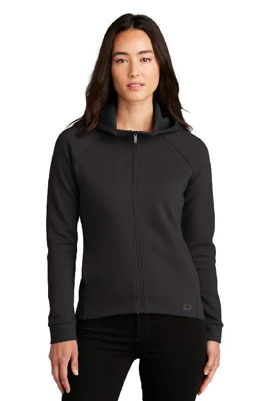 One Click Away from Big Savings!Ogio Womens Bolt Full Zip Hooded Sweatshirt Hoodie - Blacktop