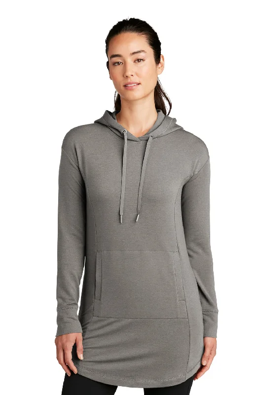 Limited Time Offer!Ogio Womens Luuma Flex Hooded Sweatshirt Hoodie - Heather Petrol Grey