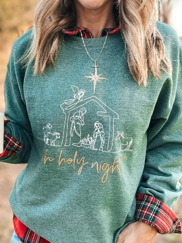 Save Money, Shop Happy!Oh Holy Night Graphic Sweatshirt