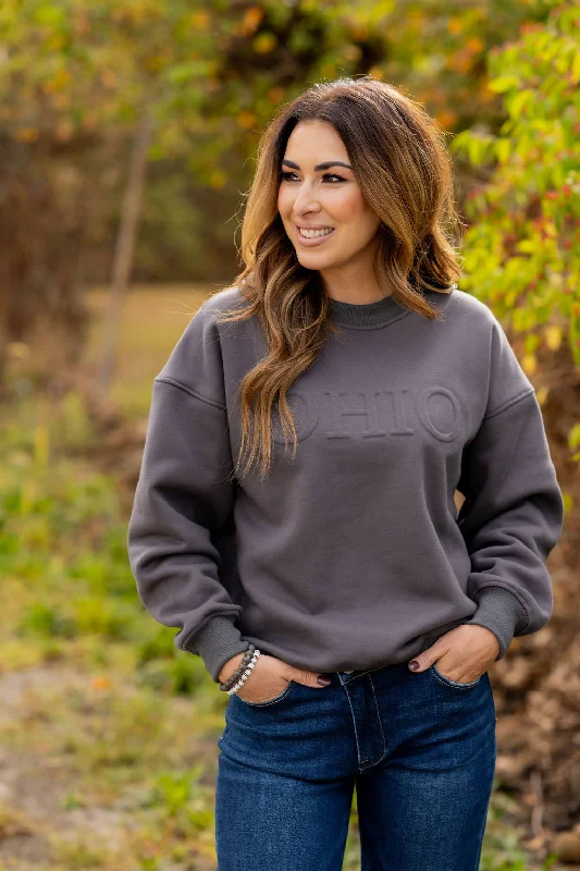 Flash Deals – Act Quickly!Ohio Embossed Crewneck