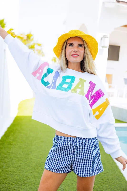 Get the Best for Less!White Alabama Sweatshirt