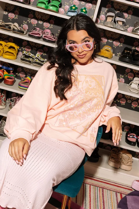 Best Offers of the Month!Peach Tonal QOS Logo Sweatshirt