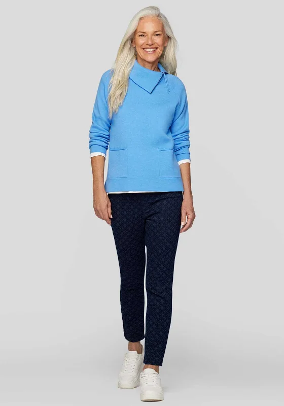 Buy One, Get One Free!Rabe Zip Neck Jumper, Blue