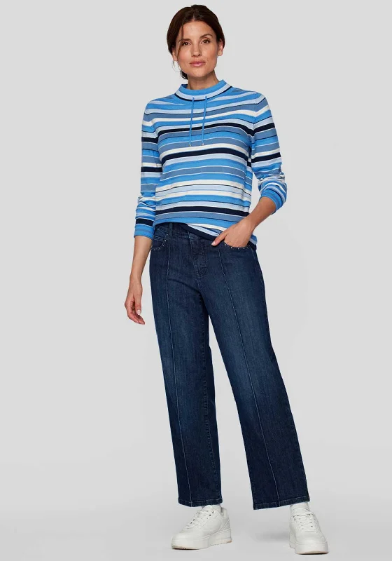 Buy More, Save More!Rabe Striped High Neck Jumper, Blue