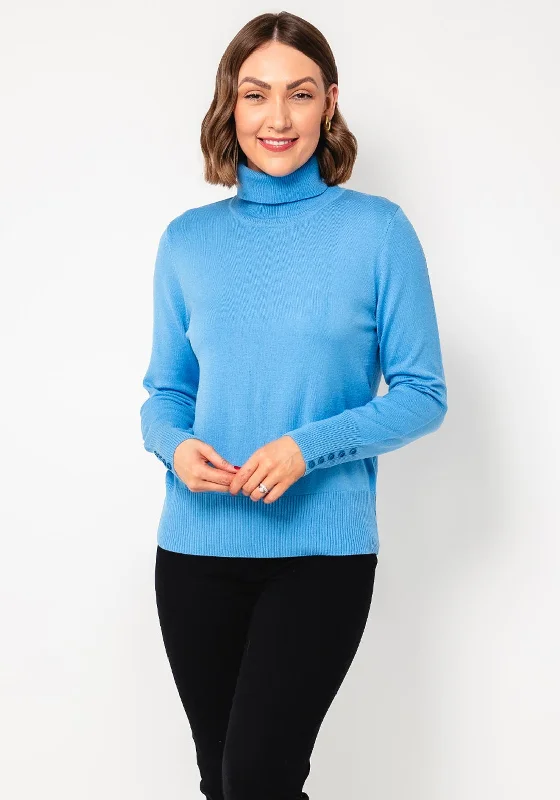 Best Deals Just for You!Rabe Lightweight knit roll Neck Sweater, Blue