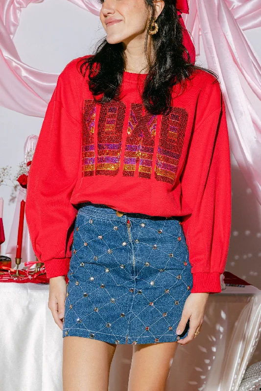 Stock Up and Save!Red XOXO Sweatshirt