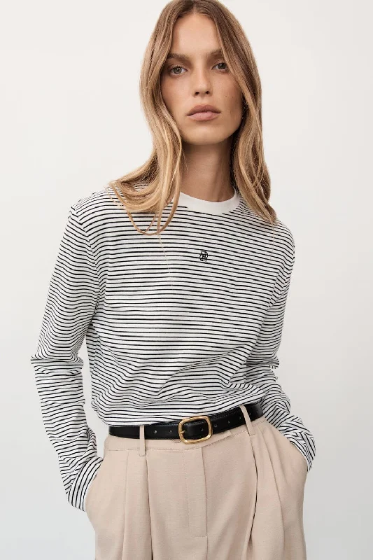 Time to Snag a Bargain!SIGNATURE WHITE STRIPE LONG SLEEVE TEE