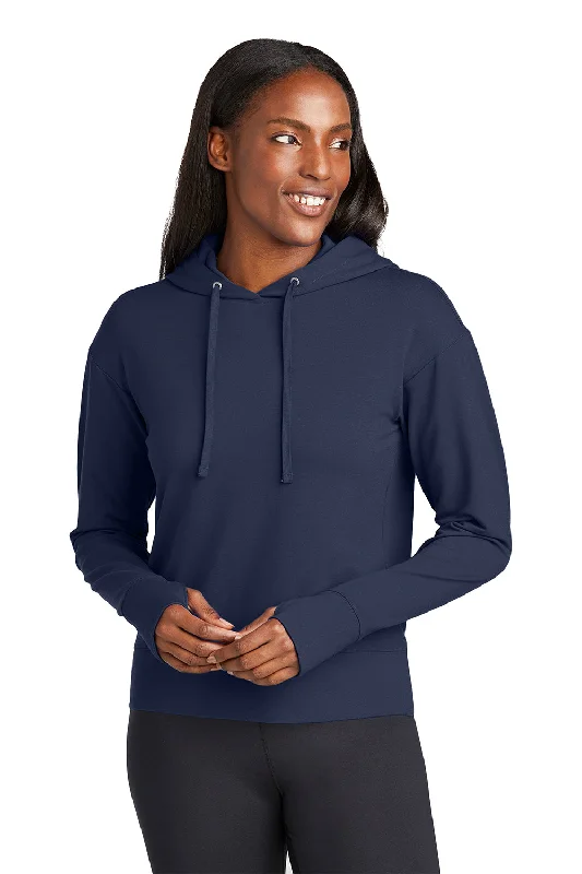 Save More Than Ever!Sport-Tek Womens Sport-Wick Moisture Wicking Flex Fleece Hooded Sweatshirt Hoodie - True Navy Blue