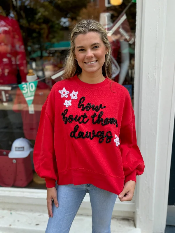 Score Big Savings Today!Glitter Script Balloon Pullover Dawgs