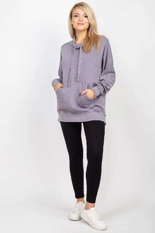 The Best Deals Won’t Wait!Stoosh High Loop French Terry Long Tunic with Pockets