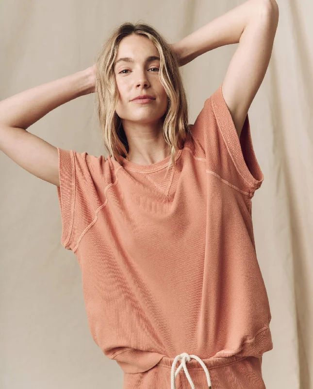 Limited Stock Available!The Wedge Sweatshirt. Solid -- Sun Dried Orange